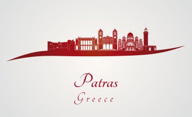 Patras manzarası kırmızı