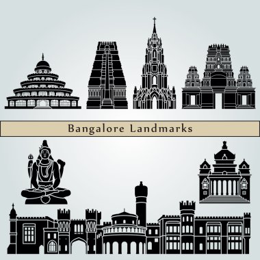 Bangalore Landmarks and monuments clipart
