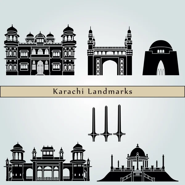 Bangalore simge ve anıtlar — Stok Vektör