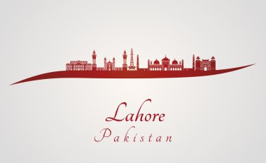Lahore manzarası kırmızı