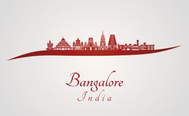 Bangalore manzarası kırmızı