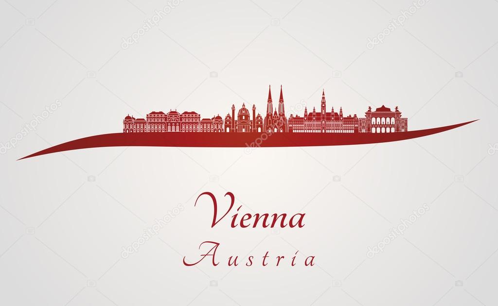 Vienna V2 skyline in red