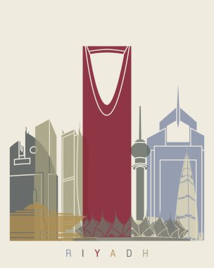 Riyad manzarası poster