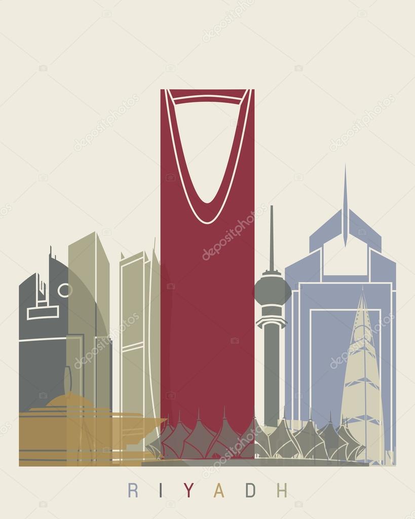 Riyadh skyline poster