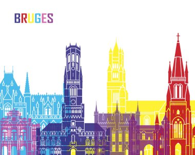 Bruges manzarası pop