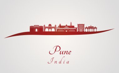 Pune manzarası kırmızı