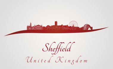 Sheffield manzarası kırmızı