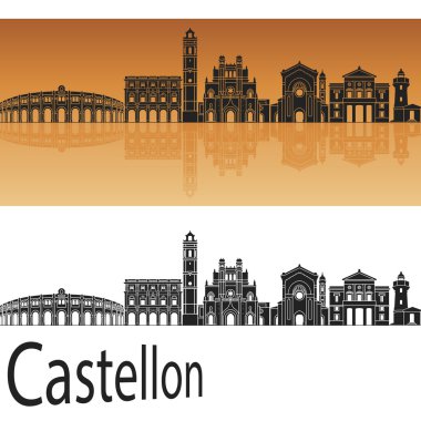 Castellon manzarası turuncu