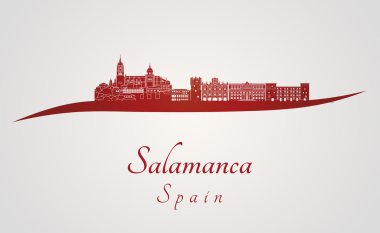 Salamanca manzarası kırmızı