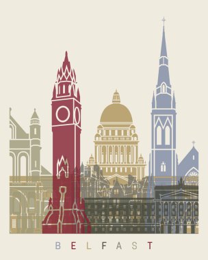 Belfast manzarası poster