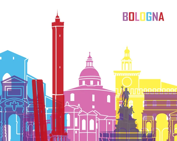 Bologna skyline pop — Stock Vector