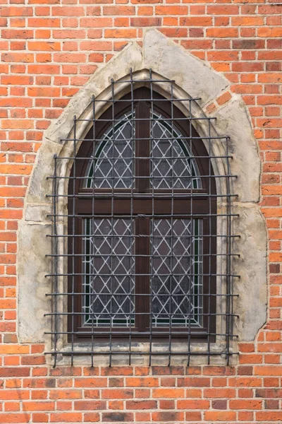 Old Window Mary Church Gdanks Poland — Stock Photo, Image