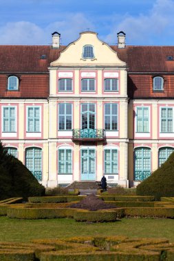 Gdansk, Polonya, 23 Şubat. Gdansk Oliwa 'daki Opats Sarayı, Pomeranya