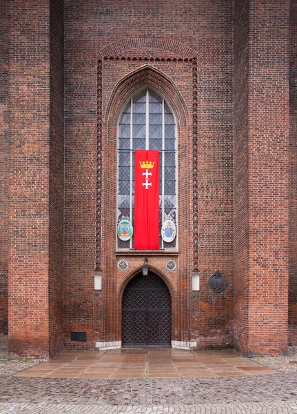 Gdansk Polonia Mayo Entrada Principal Iglesia Mariacka Gdansk —  Fotos de Stock