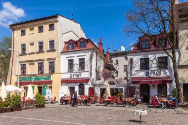 Krakow - Polonya. Yahudi Bölgesi Kazimierz