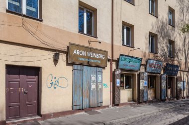 Krakow - Polonya. Eski Yahudi Kazimierz İlçe