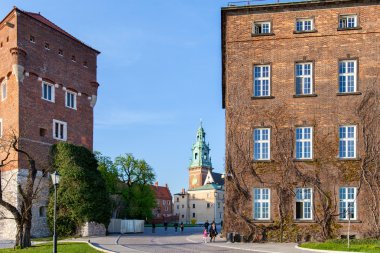 Krakow - Polonya. Wawel Kalesi parçası