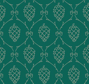 Vektör çam koni desen