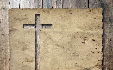 bir Hıristiyan dini haç ile banner