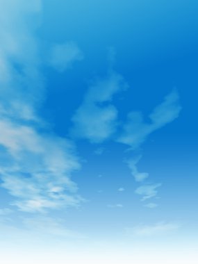 doğal gökyüzü beyaz bulutlar ile