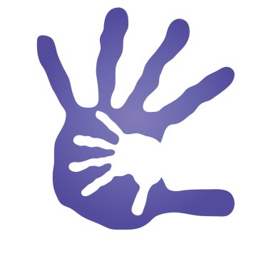 kavram ya da kavramsal insan ya da boyalı anne ve çocuk el parmak