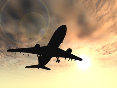 kavramsal siyah uçak