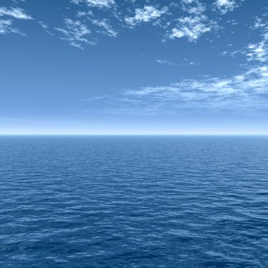 su ile güzel deniz manzarası