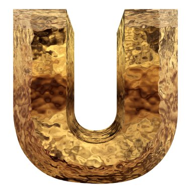 Altın metal yazı tipi