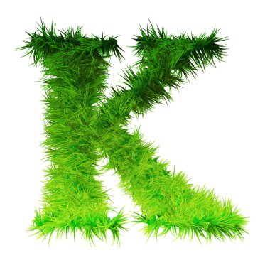 green grass font part