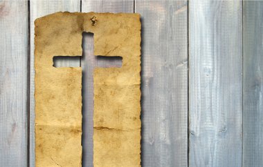 bir Hıristiyan dini haç ile banner