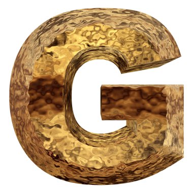 Altın metal yazı tipi