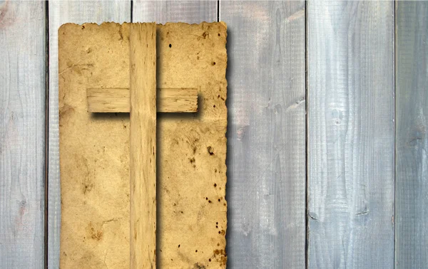 Estandarte con una cruz religiosa cristiana —  Fotos de Stock