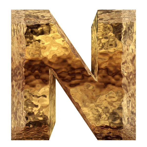 Gouden metalen lettertype — Stockfoto