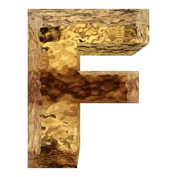 Goldene Metallschrift — Stockfoto
