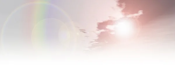 Висока роздільна здатність красиве природне райське небо з білими хмарами райський хмарний банер фону — стокове фото