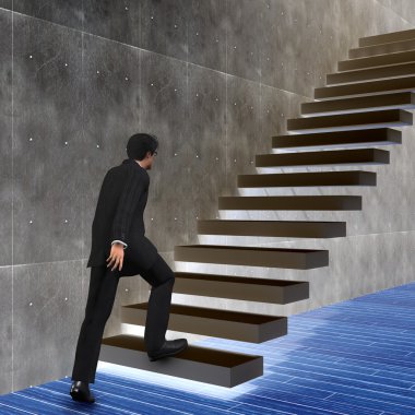 adımları tırmanma işadamı