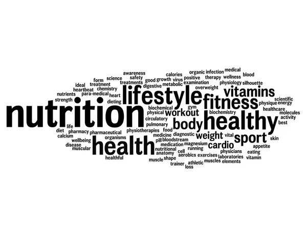 Abstract health  word cloud — Stock Photo, Image