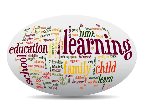 Education abstract word cloud — Stock Photo, Image