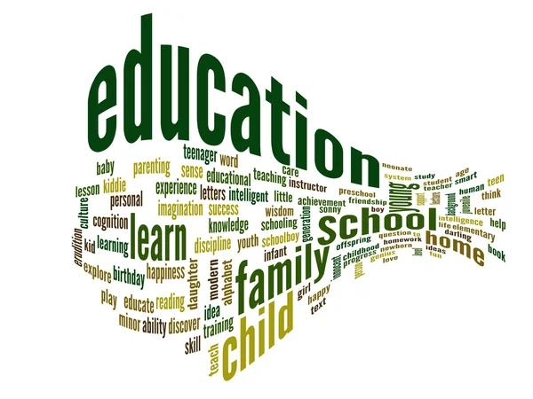 Education abstract word cloud — Stock Photo, Image