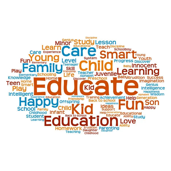 Education abstract word cloud — Stock Photo, Image