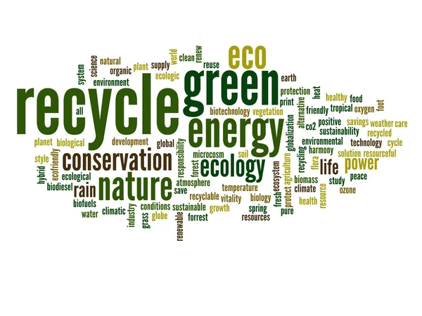 Ecology  word cloud — Stock Photo, Image