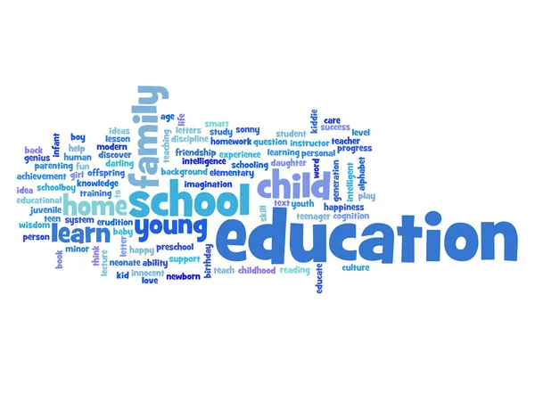 Education abstract word cloud — Stock Photo, Image