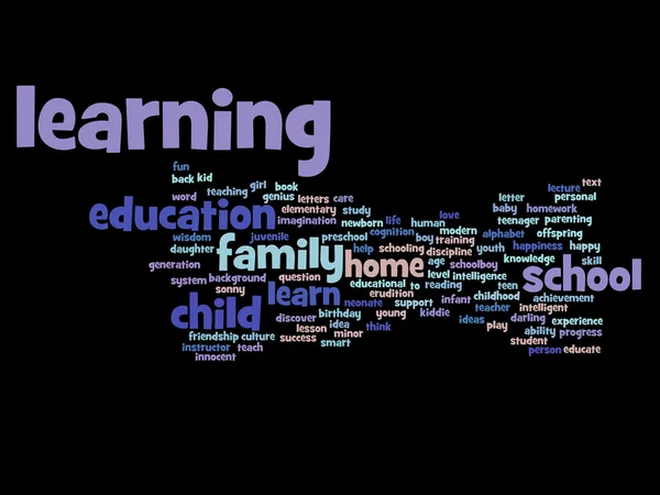 Edukasi kata abstrak cloud — Stok Foto