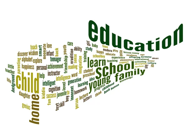 Education abstract word cloud — Stock Photo, Image