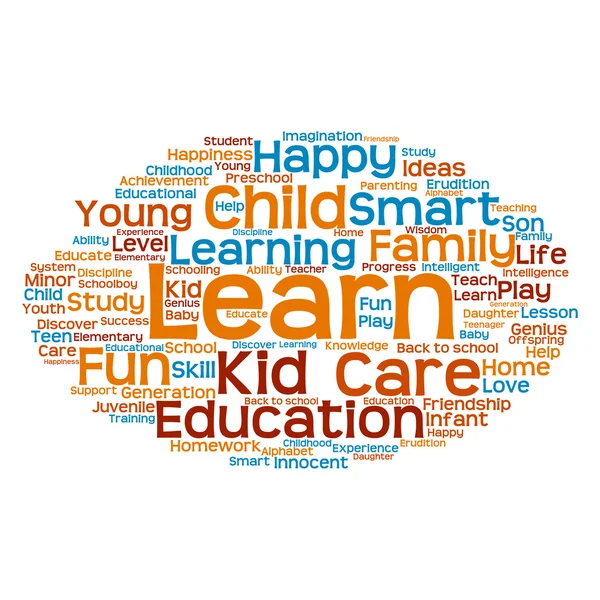 Education abstract word cloud — Stock Photo, Image