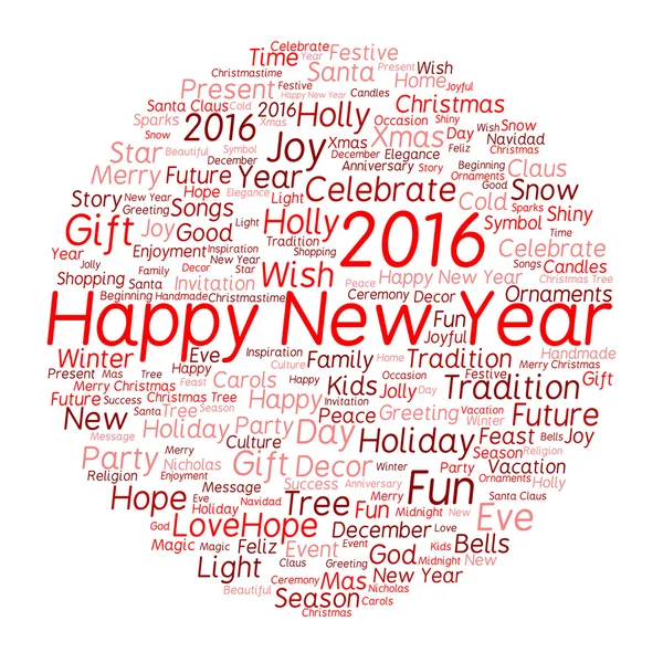 Happy New Year  word cloud