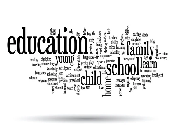 Education abstract word cloud — Stock Photo, Image