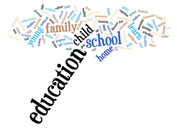 Education abstract word cloud — Stock Photo, Image