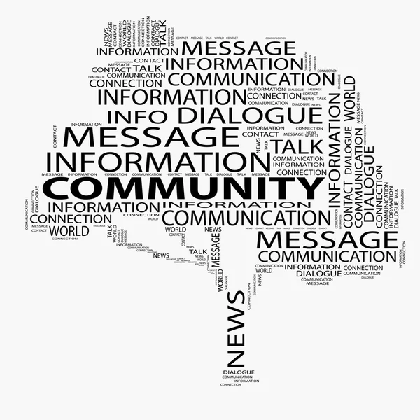 Community word cloud — Stockfoto