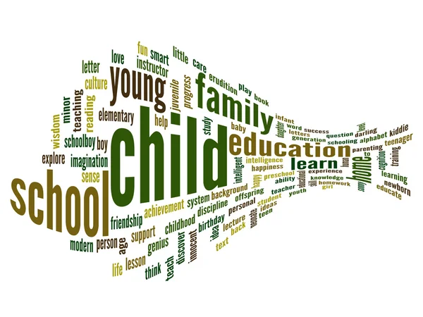 Education abstract word cloud — Stock Photo, Image